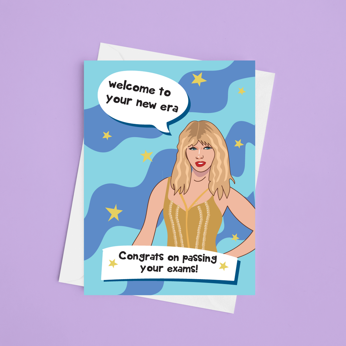 Taylor Swift A5 Exams Card Laura Lonsdale Designs 7060