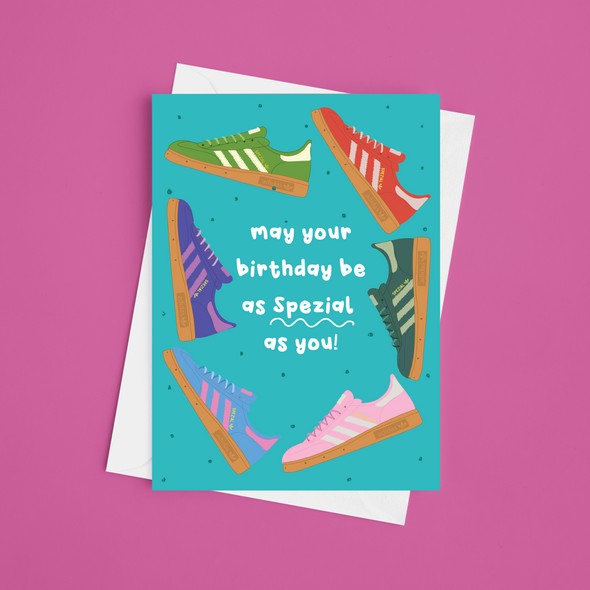 May Your Birthday Be As Spezial As You - A5 Trainer Birthday Card