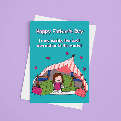 Den Making Daddy - A5 Father's Day Card (Blank)