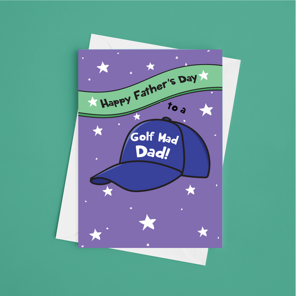 Golf Mad Dad - A5 Father's Day Card