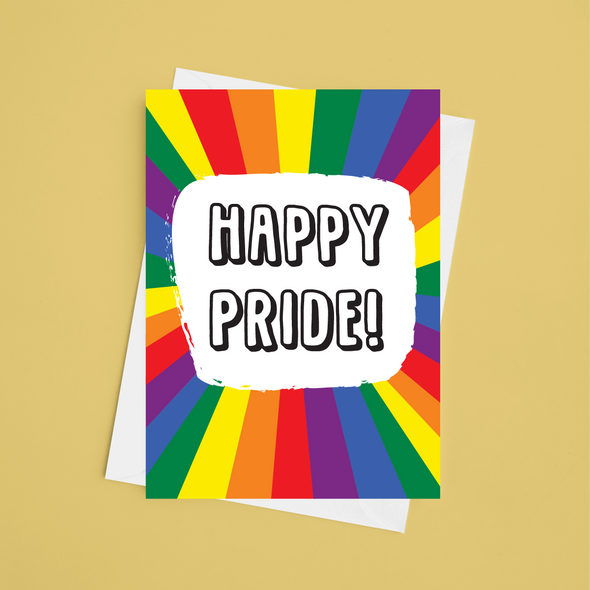Happy Pride - A5 Greeting Card (Blank)