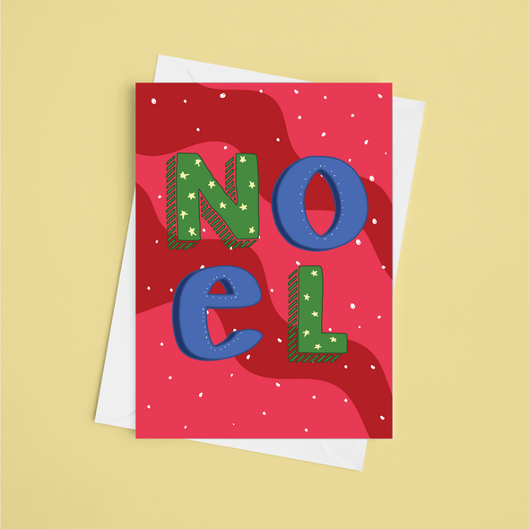 NOEL  - A5 Greeting Card (Blank)