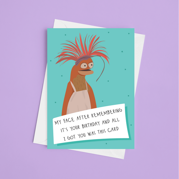 Pepe The Prawn - A5 Funny Meme Birthday Card