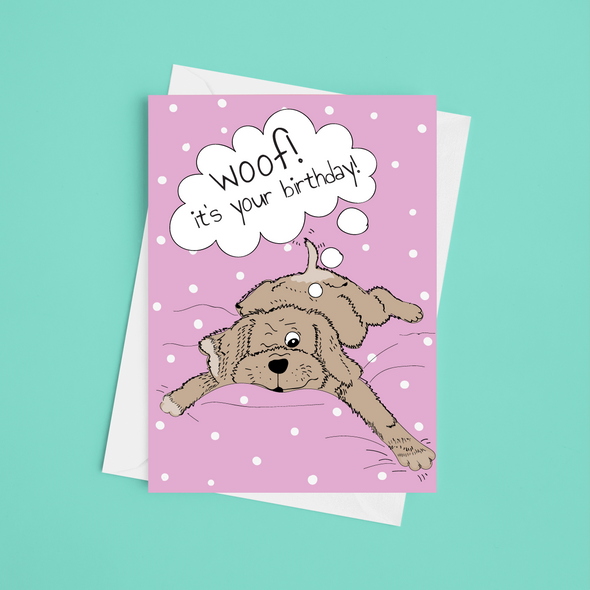 Snatch Doggy Suvet  - A5 Greeting Card (Blank)