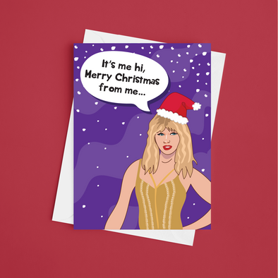Taylor Swift Merry Christmas  - A5 Funny Christmas Card