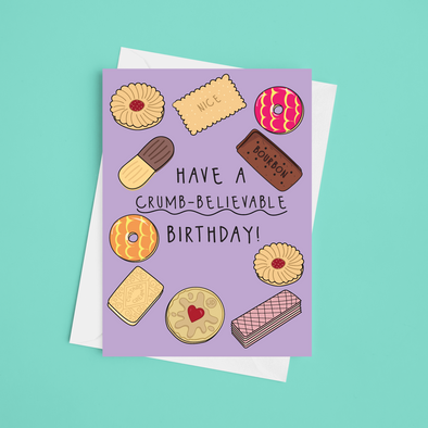 Have A Crumb-Believable Birthday - A5 Funny Birthday Card