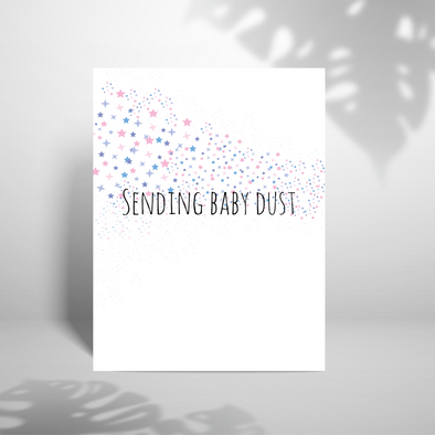 Sending Baby Dust - A5 Greeting Card