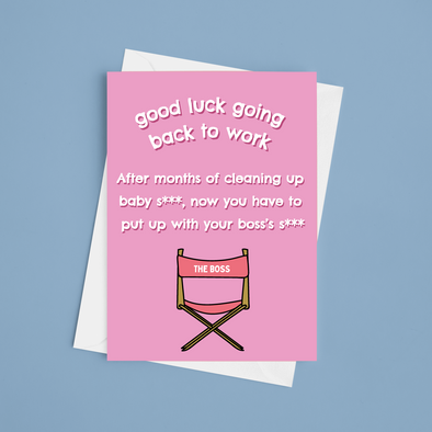 Back To Work After Maternity Leave - A5 Greeting Card (Blank)