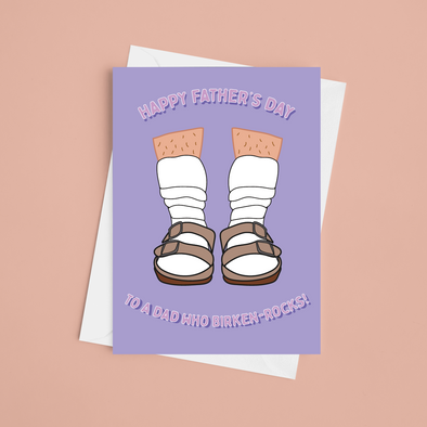 Dad You Birken-rock -Greeting Card (Wholesale)