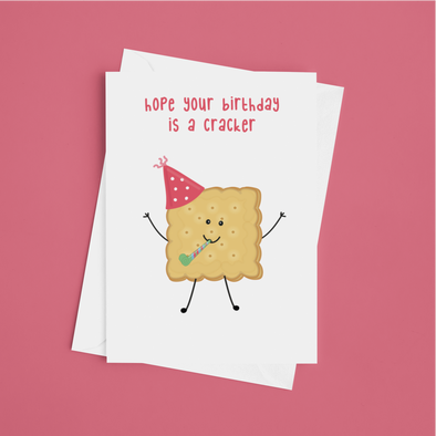 Birthday Cracker - A5 Greeting Card (Blank)