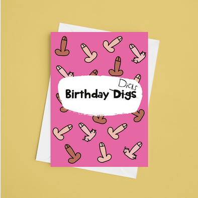 Birthday Dicks - A5 Rude Birthday Card