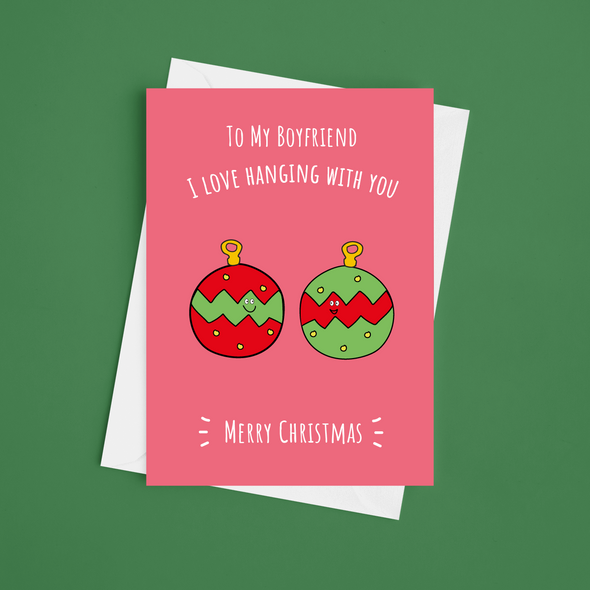 Love Hanging With You Boyfriend - A5 Greeting Card (Blank)