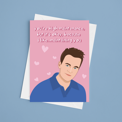 Chandler Bing - A5 Happy Anniversary Greeting Card (Blank)