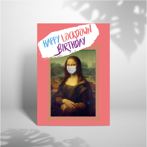 Happy Lockdown Birthday - A5 Greeting Card (Blank)