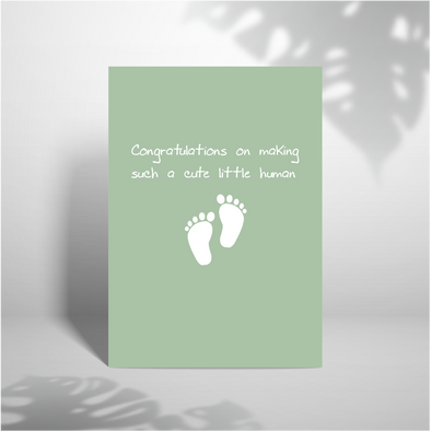 Cute Little Human - A5 Greeting Card (Blank)