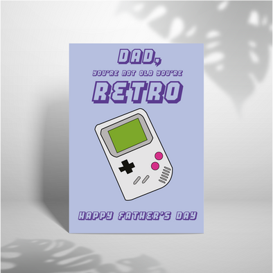 Retro Father's Day Card - A5 Greeting Card
