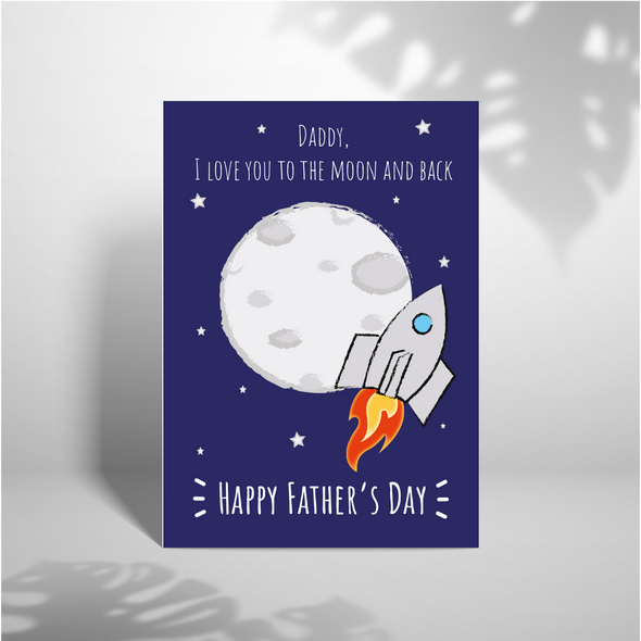 Daddy, I Love You - A5 Greeting Card (Blank)