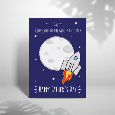 Daddy, I Love You - A5 Greeting Card