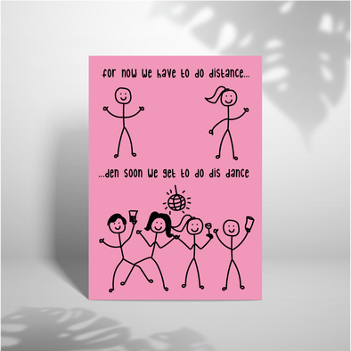 Distance To Dancing - A5 Greeting Card (Blank)