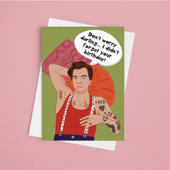 Don't Worry Darling - A5 Harry Styles Birthday Card (Blank)