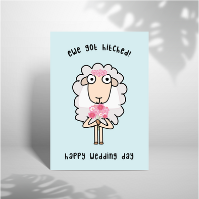 Ewe Got Hitched  - A5 Greeting Card