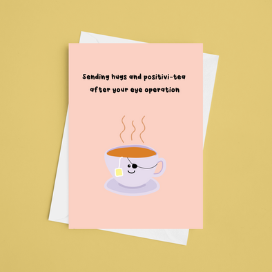 Sending Love After Your Eye Operation - A5 Get Well Soon Card