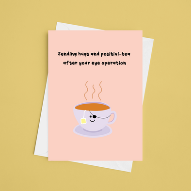 Sending Love After Your Eye Operation - A5 Get Well Soon Card (Blank)