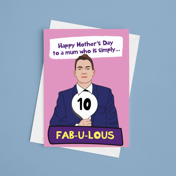 Fabulous Mum - A5 Happy Mother's Day Card (Blank)