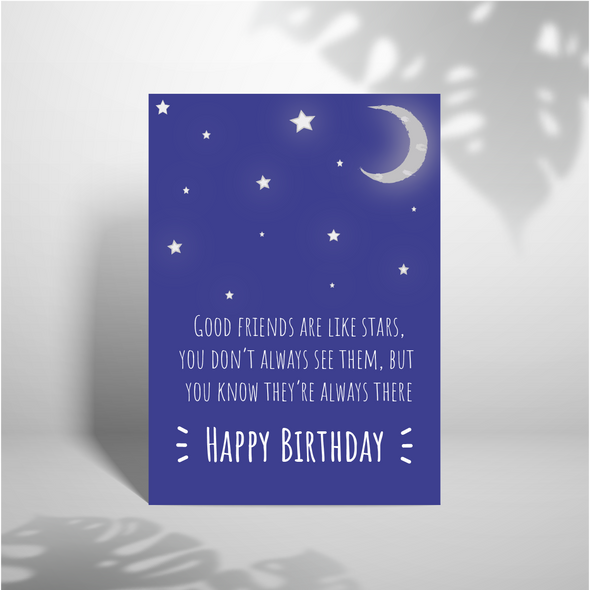 Friends Are Like Stars -Greeting Card (Wholesale)