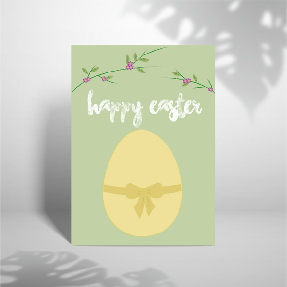 Happy Easter - A5 Greeting Card (Blank)