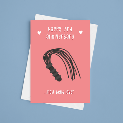 Happy Leather Anniversary - Happy Anniversary - A5 Greeting Card