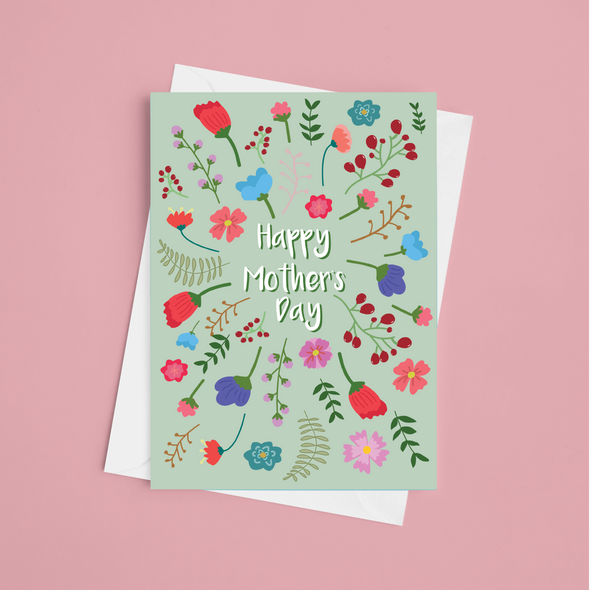 Happy Mother's Day - A5 Greeting Card (Blank)