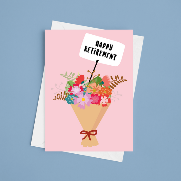 Happy Retirement - A5 Greeting Card (Blank)