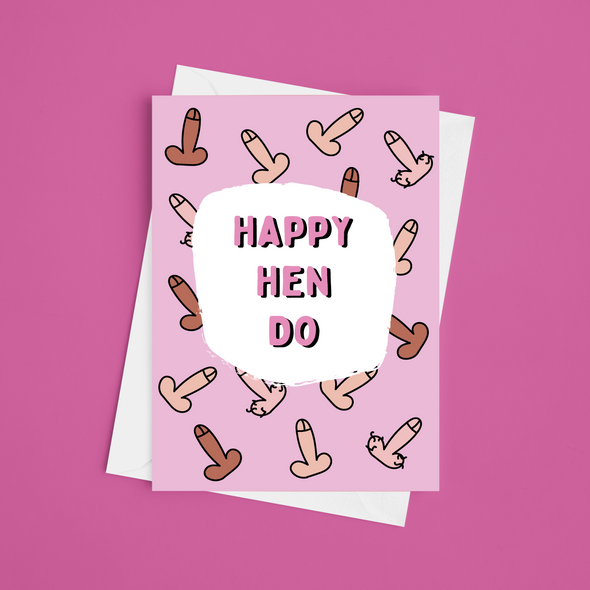 Happy Hen Do - A5 Greeting Card (Blank)