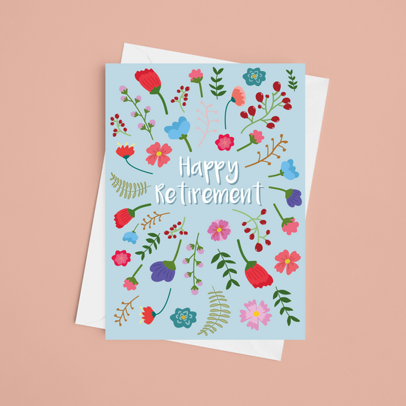 Happy Retirement - Leaving Card - A5 Greeting Card