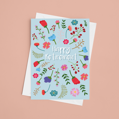 Happy Retirement - A5 Greeting Card (Blank)