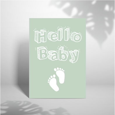 Hello Baby -Greeting Card (Wholesale)