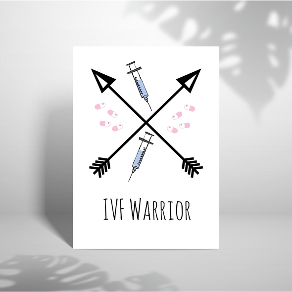 IVF Warrior - A5 Greeting Card