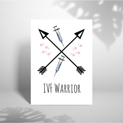 IVF Warrior - A5 Greeting Card (Blank)