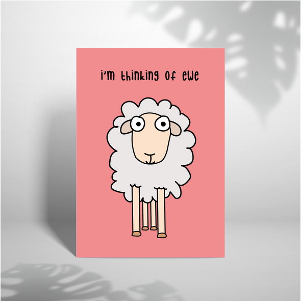 Thinking Of Ewe - A5 Greeting Card (Blank)