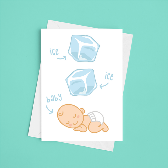 Ice Ice Baby -Greeting Card (Wholesale)
