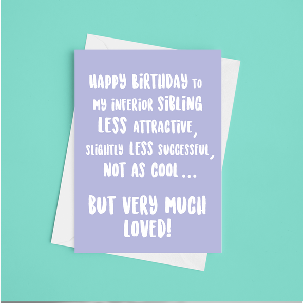 Inferior Sibling -Greeting Card (Wholesale)