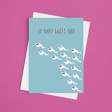 It Only Takes One IVF / Fertility / Thinking of You - A5 Greeting Card