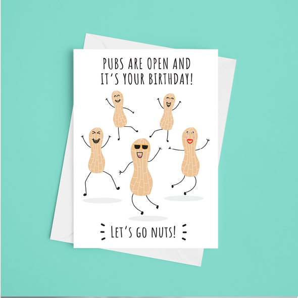 Pubs Are Open And It's Your Birthday - A5 Greeting Card (Blank)