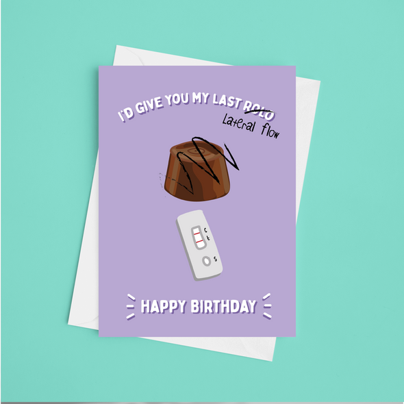 Last Lateral Flow - A5 Greeting Card