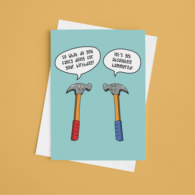 Let's Get Hammered -Greeting Card (Wholesale)
