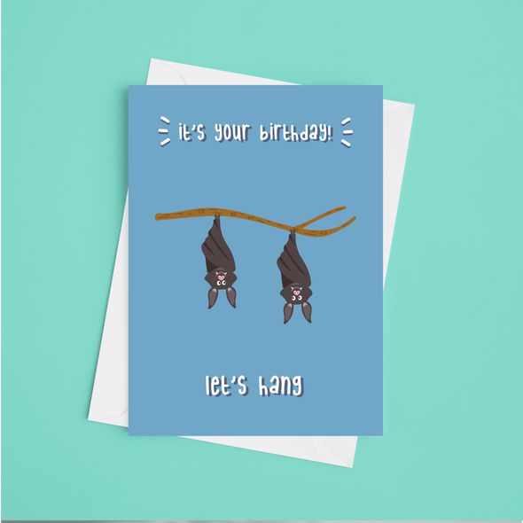 Let's Hang - A5 Greeting Card (Blank)