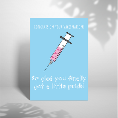 Congratulations On Your Vaccination - A5 Greeting Card