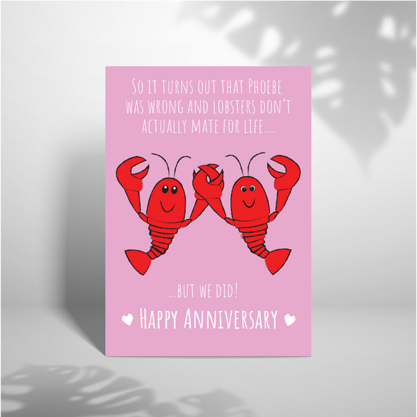 Lobsters For Life -Greeting Card (Wholesale)