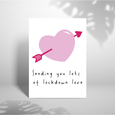 Sending Lockdown Love - A5 Greeting Card